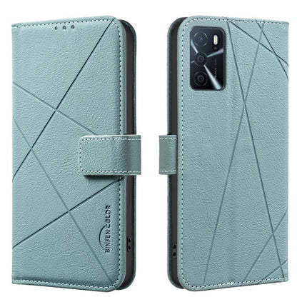 Geometric Pattern RFID Leather Phone Case, For OPPO A96 5G / Reno7 Z, For OPPO A16 / A16S / A54S / A55 5G, For OPPO A94 4G / Reno5 F / F19 Rro, For OPPO A94 5G / F19 Pro+ / Reno5 Z 5G, For OPPO A74 5G / A93 5G / A54 5G, For OPPO A74 4G / F19 4G        ...
