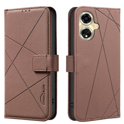 Geometric Pattern RFID Leather Phone Case, For OPPO A96 5G / Reno7 Z, For OPPO A16 / A16S / A54S / A55 5G, For OPPO A94 4G / Reno5 F / F19 Rro, For OPPO A94 5G / F19 Pro+ / Reno5 Z 5G, For OPPO A74 5G / A93 5G / A54 5G, For OPPO A74 4G / F19 4G        ...