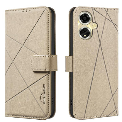 Geometric Pattern RFID Leather Phone Case, For OPPO A96 5G / Reno7 Z, For OPPO A16 / A16S / A54S / A55 5G, For OPPO A94 4G / Reno5 F / F19 Rro, For OPPO A94 5G / F19 Pro+ / Reno5 Z 5G, For OPPO A74 5G / A93 5G / A54 5G, For OPPO A74 4G / F19 4G        ...