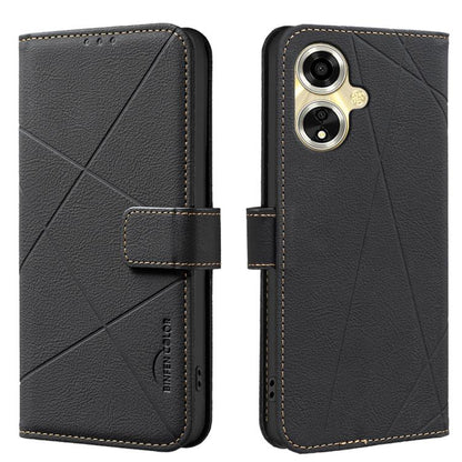 Geometric Pattern RFID Leather Phone Case, For OPPO A96 5G / Reno7 Z, For OPPO A16 / A16S / A54S / A55 5G, For OPPO A94 4G / Reno5 F / F19 Rro, For OPPO A94 5G / F19 Pro+ / Reno5 Z 5G, For OPPO A74 5G / A93 5G / A54 5G, For OPPO A74 4G / F19 4G        ...