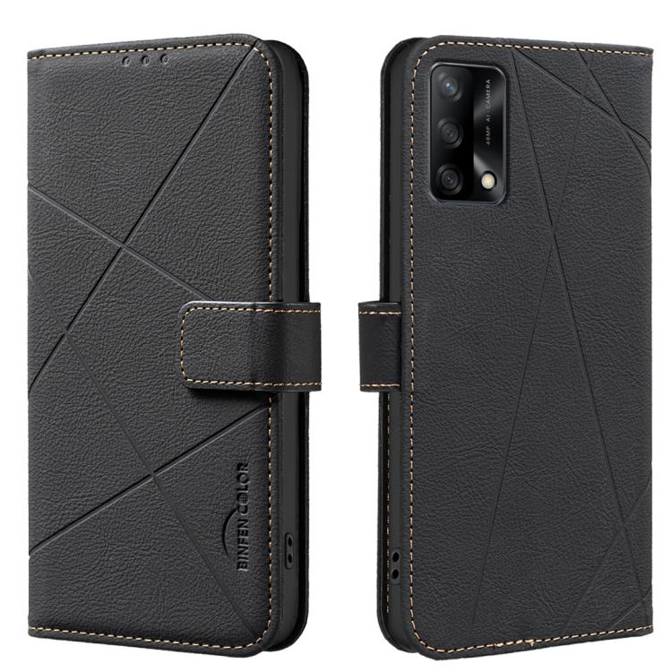 Geometric Pattern RFID Leather Phone Case, For OPPO A96 5G / Reno7 Z, For OPPO A16 / A16S / A54S / A55 5G, For OPPO A94 4G / Reno5 F / F19 Rro, For OPPO A94 5G / F19 Pro+ / Reno5 Z 5G, For OPPO A74 5G / A93 5G / A54 5G, For OPPO A74 4G / F19 4G        ...