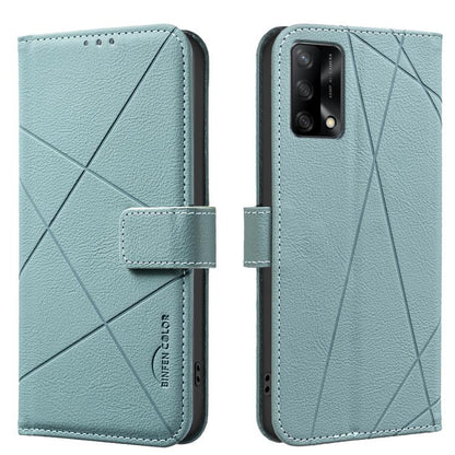 Geometric Pattern RFID Leather Phone Case, For OPPO A96 5G / Reno7 Z, For OPPO A16 / A16S / A54S / A55 5G, For OPPO A94 4G / Reno5 F / F19 Rro, For OPPO A94 5G / F19 Pro+ / Reno5 Z 5G, For OPPO A74 5G / A93 5G / A54 5G, For OPPO A74 4G / F19 4G        ...