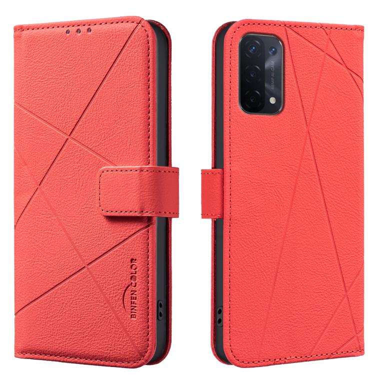 Geometric Pattern RFID Leather Phone Case, For OPPO A96 5G / Reno7 Z, For OPPO A16 / A16S / A54S / A55 5G, For OPPO A94 4G / Reno5 F / F19 Rro, For OPPO A94 5G / F19 Pro+ / Reno5 Z 5G, For OPPO A74 5G / A93 5G / A54 5G, For OPPO A74 4G / F19 4G        ...
