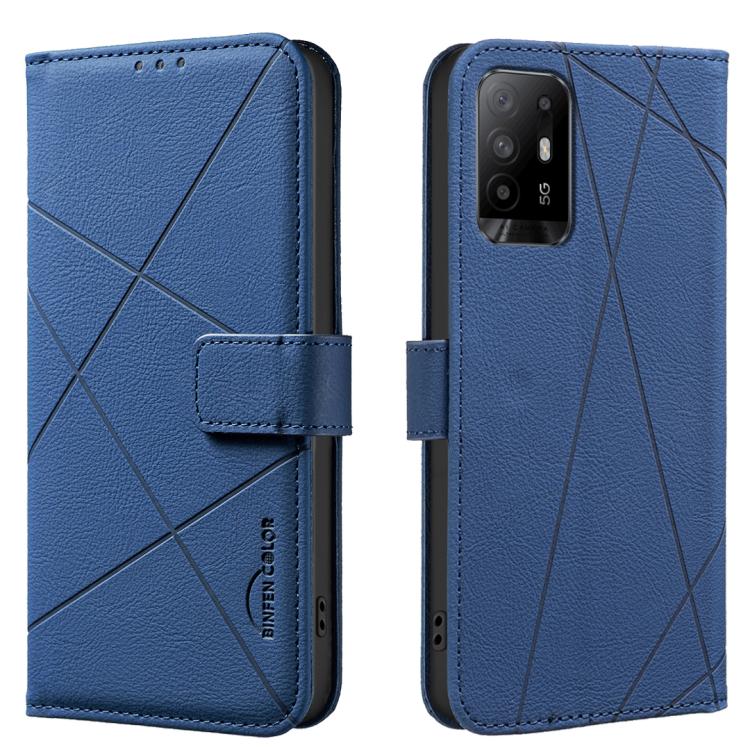 Geometric Pattern RFID Leather Phone Case, For OPPO A96 5G / Reno7 Z, For OPPO A16 / A16S / A54S / A55 5G, For OPPO A94 4G / Reno5 F / F19 Rro, For OPPO A94 5G / F19 Pro+ / Reno5 Z 5G, For OPPO A74 5G / A93 5G / A54 5G, For OPPO A74 4G / F19 4G        ...