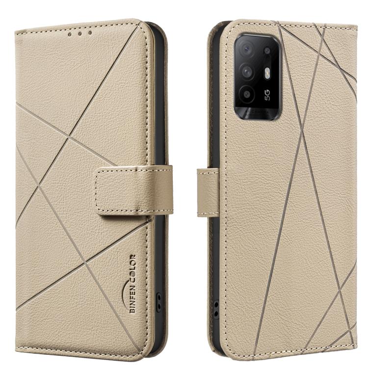 Geometric Pattern RFID Leather Phone Case, For OPPO A96 5G / Reno7 Z, For OPPO A16 / A16S / A54S / A55 5G, For OPPO A94 4G / Reno5 F / F19 Rro, For OPPO A94 5G / F19 Pro+ / Reno5 Z 5G, For OPPO A74 5G / A93 5G / A54 5G, For OPPO A74 4G / F19 4G        ...