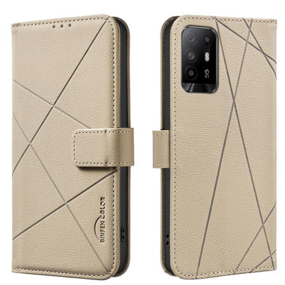 Geometric Pattern RFID Leather Phone Case, For OPPO A96 5G / Reno7 Z, For OPPO A16 / A16S / A54S / A55 5G, For OPPO A94 4G / Reno5 F / F19 Rro, For OPPO A94 5G / F19 Pro+ / Reno5 Z 5G, For OPPO A74 5G / A93 5G / A54 5G, For OPPO A74 4G / F19 4G        ...