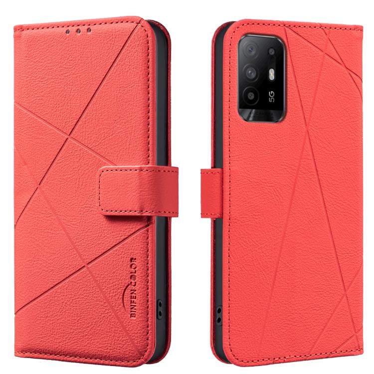 Geometric Pattern RFID Leather Phone Case, For OPPO A96 5G / Reno7 Z, For OPPO A16 / A16S / A54S / A55 5G, For OPPO A94 4G / Reno5 F / F19 Rro, For OPPO A94 5G / F19 Pro+ / Reno5 Z 5G, For OPPO A74 5G / A93 5G / A54 5G, For OPPO A74 4G / F19 4G        ...