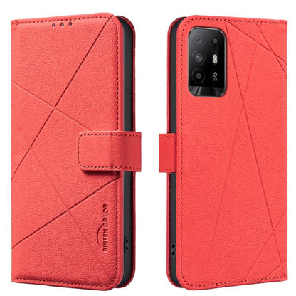 Geometric Pattern RFID Leather Phone Case, For OPPO A96 5G / Reno7 Z, For OPPO A16 / A16S / A54S / A55 5G, For OPPO A94 4G / Reno5 F / F19 Rro, For OPPO A94 5G / F19 Pro+ / Reno5 Z 5G, For OPPO A74 5G / A93 5G / A54 5G, For OPPO A74 4G / F19 4G        ...