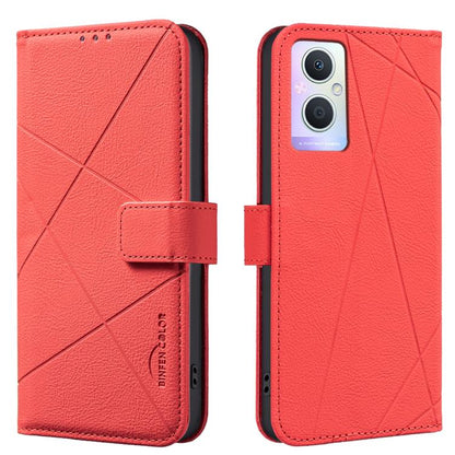 Geometric Pattern RFID Leather Phone Case, For OPPO A96 5G / Reno7 Z, For OPPO A16 / A16S / A54S / A55 5G, For OPPO A94 4G / Reno5 F / F19 Rro, For OPPO A94 5G / F19 Pro+ / Reno5 Z 5G, For OPPO A74 5G / A93 5G / A54 5G, For OPPO A74 4G / F19 4G        ...