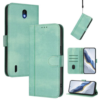 Line Splicing Buckle Retro Leather Phone Case, For Nokia C01 Plus / C1 2nd Edition, For Nokia XR20, For Nokia C10 / C20, For Nokia X20 / X10, For Nokia 6.3 / G20 / G10