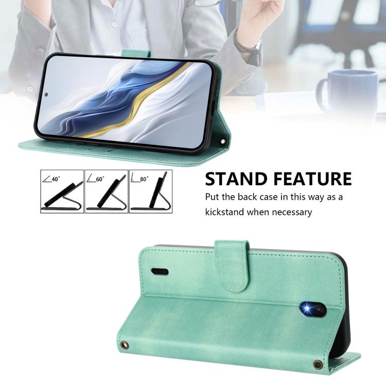 Line Splicing Buckle Retro Leather Phone Case, For Nokia C01 Plus / C1 2nd Edition, For Nokia XR20, For Nokia C10 / C20, For Nokia X20 / X10, For Nokia 6.3 / G20 / G10