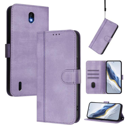 Line Splicing Buckle Retro Leather Phone Case, For Nokia C01 Plus / C1 2nd Edition, For Nokia XR20, For Nokia C10 / C20, For Nokia X20 / X10, For Nokia 6.3 / G20 / G10