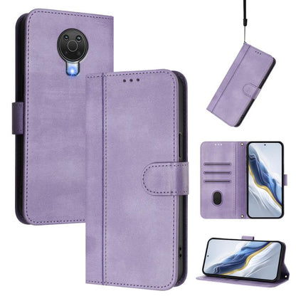 Line Splicing Buckle Retro Leather Phone Case, For Nokia C01 Plus / C1 2nd Edition, For Nokia XR20, For Nokia C10 / C20, For Nokia X20 / X10, For Nokia 6.3 / G20 / G10