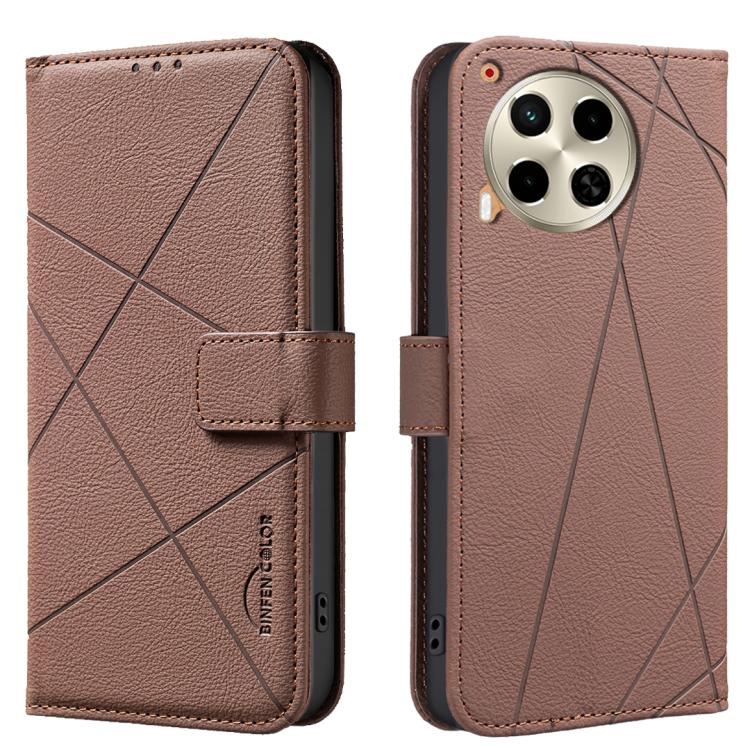 Geometric Pattern RFID Leather Phone Case, For Tecno Spark 30 4G, For Tecno Pova 6 / Pova 6 Pro 5G, For Tecno Camon 30 4G / 30 5G, For Tecno Spark 20 Pro+, For Tecno Spark 20 Pro, For Tecno Spark GO 2024 / 20C / Pop 8, For Tecno Spark 20