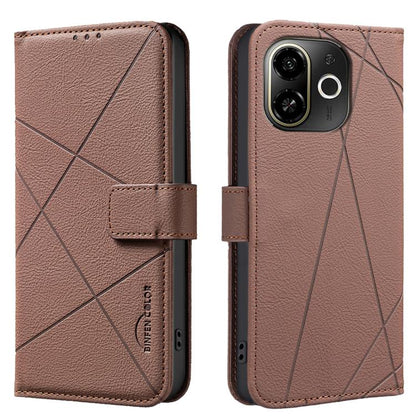 Geometric Pattern RFID Leather Phone Case, For Tecno Pova 8 5G, For Tecno Spark 50 5G, For Tecno Pova Curve 2 5G, For Tecno Spark 50 4G, For Tecno Camon 50 Pro 4G, For Tecno Camon 50 4G, For Tecno Spark Go 3, For Tecno Pova 7 Pro 5G                    ...