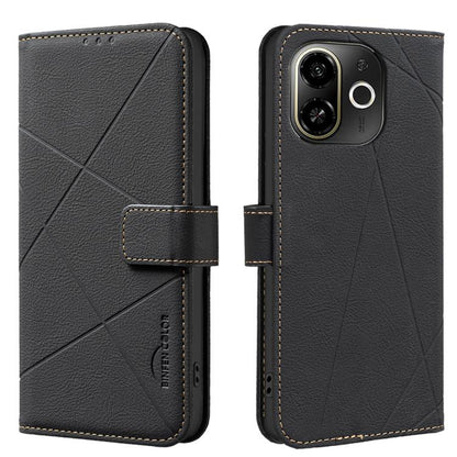 Geometric Pattern RFID Leather Phone Case, For Tecno Pova 8 5G, For Tecno Spark 50 5G, For Tecno Pova Curve 2 5G, For Tecno Spark 50 4G, For Tecno Camon 50 Pro 4G, For Tecno Camon 50 4G, For Tecno Spark Go 3, For Tecno Pova 7 Pro 5G                    ...