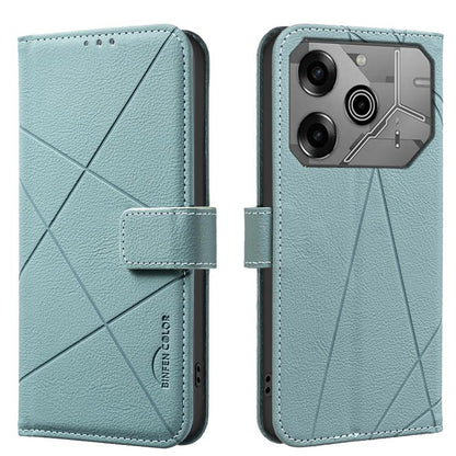 Geometric Pattern RFID Leather Phone Case, For Tecno Spark 30 4G, For Tecno Pova 6 / Pova 6 Pro 5G, For Tecno Camon 30 4G / 30 5G, For Tecno Spark 20 Pro+, For Tecno Spark 20 Pro, For Tecno Spark GO 2024 / 20C / Pop 8, For Tecno Spark 20