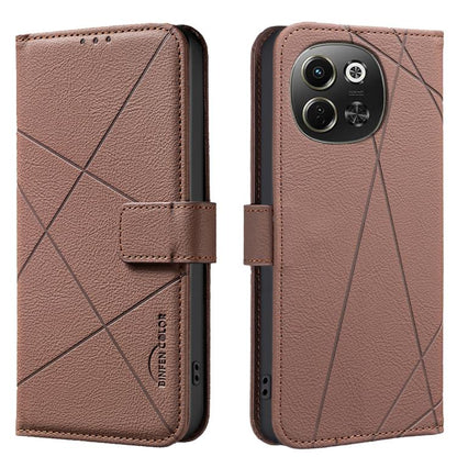 Geometric Pattern RFID Leather Phone Case, For Tecno Pova 8 5G, For Tecno Spark 50 5G, For Tecno Pova Curve 2 5G, For Tecno Spark 50 4G, For Tecno Camon 50 Pro 4G, For Tecno Camon 50 4G, For Tecno Spark Go 3, For Tecno Pova 7 Pro 5G                    ...