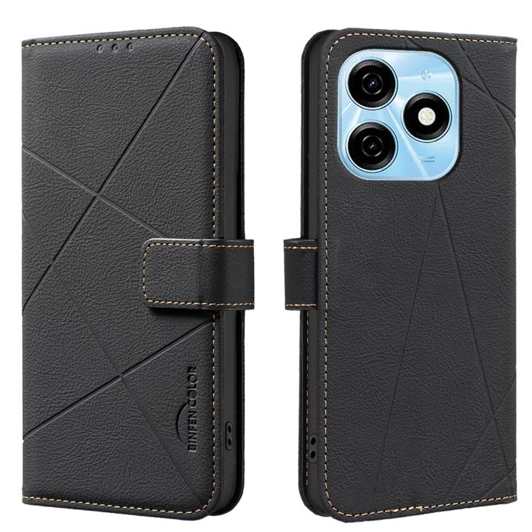 Geometric Pattern RFID Leather Phone Case, For Tecno Spark 30 4G, For Tecno Pova 6 / Pova 6 Pro 5G, For Tecno Camon 30 4G / 30 5G, For Tecno Spark 20 Pro+, For Tecno Spark 20 Pro, For Tecno Spark GO 2024 / 20C / Pop 8, For Tecno Spark 20