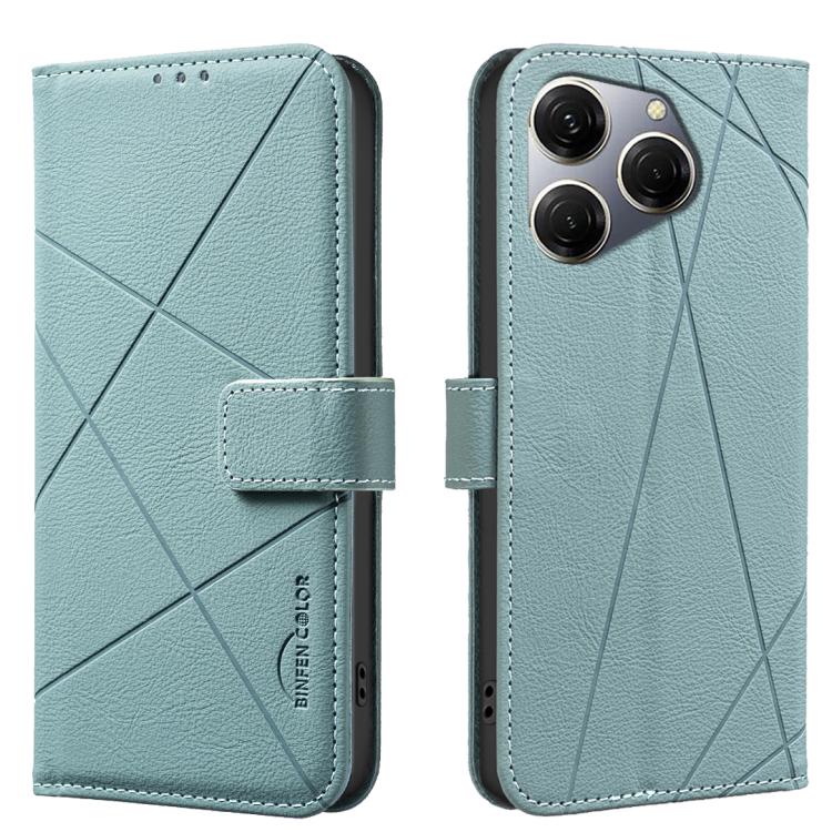 Geometric Pattern RFID Leather Phone Case, For Tecno Spark 30 4G, For Tecno Pova 6 / Pova 6 Pro 5G, For Tecno Camon 30 4G / 30 5G, For Tecno Spark 20 Pro+, For Tecno Spark 20 Pro, For Tecno Spark GO 2024 / 20C / Pop 8, For Tecno Spark 20