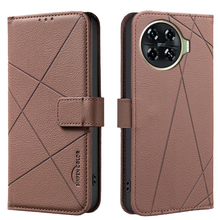 Geometric Pattern RFID Leather Phone Case, For Tecno Spark 30 4G, For Tecno Pova 6 / Pova 6 Pro 5G, For Tecno Camon 30 4G / 30 5G, For Tecno Spark 20 Pro+, For Tecno Spark 20 Pro, For Tecno Spark GO 2024 / 20C / Pop 8, For Tecno Spark 20