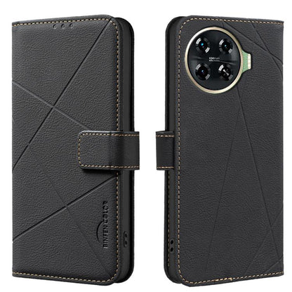 Geometric Pattern RFID Leather Phone Case, For Tecno Spark 30 4G, For Tecno Pova 6 / Pova 6 Pro 5G, For Tecno Camon 30 4G / 30 5G, For Tecno Spark 20 Pro+, For Tecno Spark 20 Pro, For Tecno Spark GO 2024 / 20C / Pop 8, For Tecno Spark 20