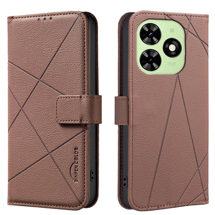 Geometric Pattern RFID Leather Phone Case, For Tecno Spark 30 4G, For Tecno Pova 6 / Pova 6 Pro 5G, For Tecno Camon 30 4G / 30 5G, For Tecno Spark 20 Pro+, For Tecno Spark 20 Pro, For Tecno Spark GO 2024 / 20C / Pop 8, For Tecno Spark 20