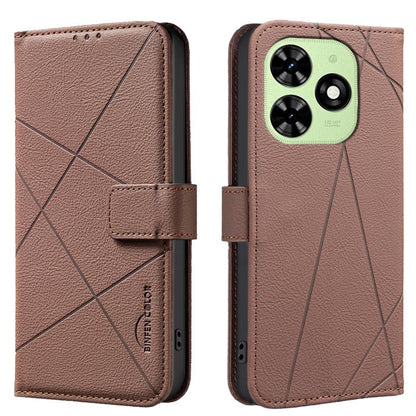 Geometric Pattern RFID Leather Phone Case, For Tecno Spark 30 4G, For Tecno Pova 6 / Pova 6 Pro 5G, For Tecno Camon 30 4G / 30 5G, For Tecno Spark 20 Pro+, For Tecno Spark 20 Pro, For Tecno Spark GO 2024 / 20C / Pop 8, For Tecno Spark 20