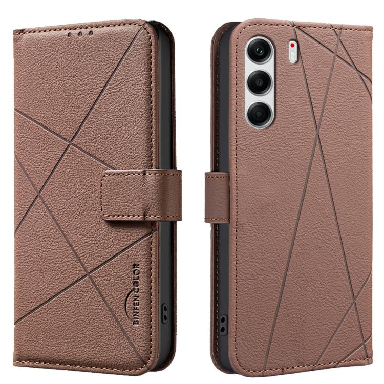Geometric Pattern RFID Leather Phone Case, For Tecno Pova 8 5G, For Tecno Spark 50 5G, For Tecno Pova Curve 2 5G, For Tecno Spark 50 4G, For Tecno Camon 50 Pro 4G, For Tecno Camon 50 4G, For Tecno Spark Go 3, For Tecno Pova 7 Pro 5G                    ...