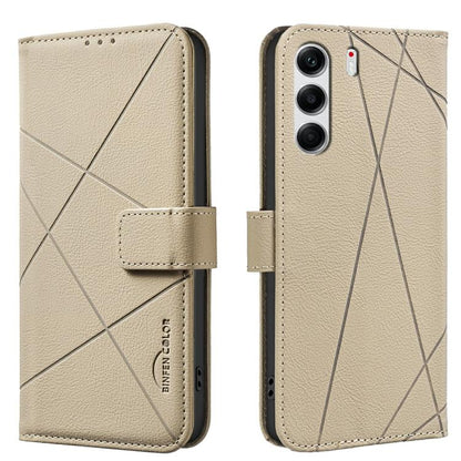 Geometric Pattern RFID Leather Phone Case, For Tecno Pova 8 5G, For Tecno Spark 50 5G, For Tecno Pova Curve 2 5G, For Tecno Spark 50 4G, For Tecno Camon 50 Pro 4G, For Tecno Camon 50 4G, For Tecno Spark Go 3, For Tecno Pova 7 Pro 5G                    ...