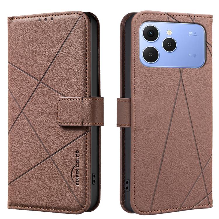 Geometric Pattern RFID Leather Phone Case, For Tecno Pova 8 5G, For Tecno Spark 50 5G, For Tecno Pova Curve 2 5G, For Tecno Spark 50 4G, For Tecno Camon 50 Pro 4G, For Tecno Camon 50 4G, For Tecno Spark Go 3, For Tecno Pova 7 Pro 5G                    ...