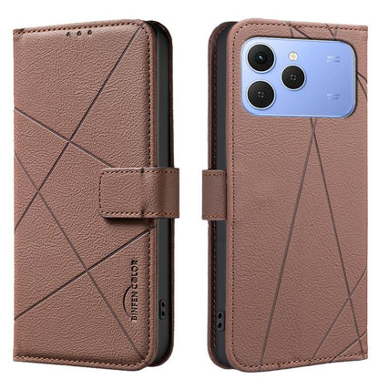 Geometric Pattern RFID Leather Phone Case, For Tecno Pova 8 5G, For Tecno Spark 50 5G, For Tecno Pova Curve 2 5G, For Tecno Spark 50 4G, For Tecno Camon 50 Pro 4G, For Tecno Camon 50 4G, For Tecno Spark Go 3, For Tecno Pova 7 Pro 5G                    ...