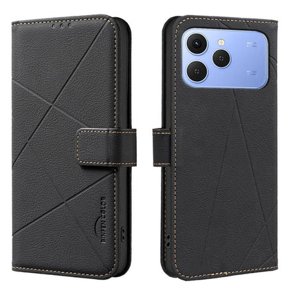 Geometric Pattern RFID Leather Phone Case, For Tecno Pova 8 5G, For Tecno Spark 50 5G, For Tecno Pova Curve 2 5G, For Tecno Spark 50 4G, For Tecno Camon 50 Pro 4G, For Tecno Camon 50 4G, For Tecno Spark Go 3, For Tecno Pova 7 Pro 5G                    ...