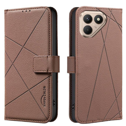 Geometric Pattern RFID Leather Phone Case, For Tecno Pova 8 5G, For Tecno Spark 50 5G, For Tecno Pova Curve 2 5G, For Tecno Spark 50 4G, For Tecno Camon 50 Pro 4G, For Tecno Camon 50 4G, For Tecno Spark Go 3, For Tecno Pova 7 Pro 5G                    ...