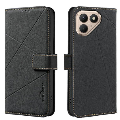 Geometric Pattern RFID Leather Phone Case, For Tecno Pova 8 5G, For Tecno Spark 50 5G, For Tecno Pova Curve 2 5G, For Tecno Spark 50 4G, For Tecno Camon 50 Pro 4G, For Tecno Camon 50 4G, For Tecno Spark Go 3, For Tecno Pova 7 Pro 5G                    ...