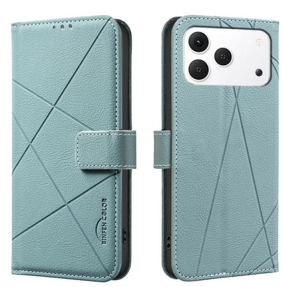 Geometric Pattern RFID Leather Phone Case, For Tecno Pova 8 5G, For Tecno Spark 50 5G, For Tecno Pova Curve 2 5G, For Tecno Spark 50 4G, For Tecno Camon 50 Pro 4G, For Tecno Camon 50 4G, For Tecno Spark Go 3, For Tecno Pova 7 Pro 5G                    ...