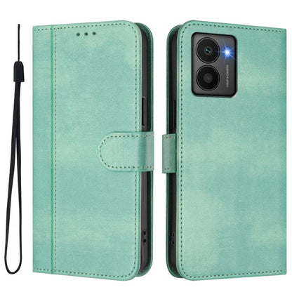 Line Splicing Buckle Retro Leather Phone Case, For HMD Fuison, For HMD Skyline, For HMD Pulse Pro / Pulse / Pulse+