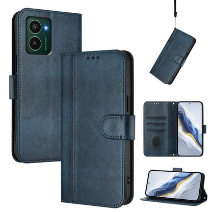 Line Splicing Buckle Retro Leather Phone Case, For HMD Fuison, For HMD Skyline, For HMD Pulse Pro / Pulse / Pulse+