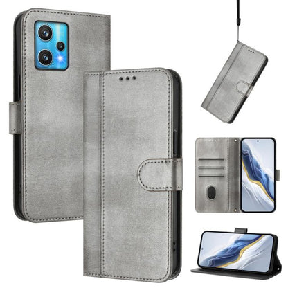 Line Splicing Buckle Retro Leather Phone Case, For Realme GT3 5G / GT Neo 5 240W, For Realme 10 Pro 5G, For Realme 10 Pro+ 5G, For Realme 10 4G Global, For Realme C30 4G / C30s / Narzo 50i Prime, For Realme GT Neo 3T, For Realme 9 Pro+ 5G / 9 4G Global...