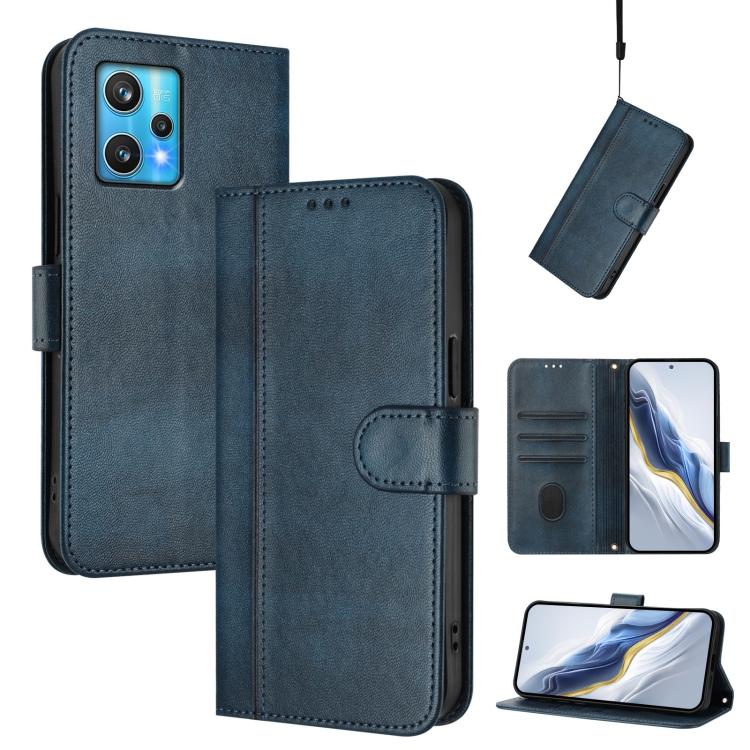 Line Splicing Buckle Retro Leather Phone Case, For Realme GT3 5G / GT Neo 5 240W, For Realme 10 Pro 5G, For Realme 10 Pro+ 5G, For Realme 10 4G Global, For Realme C30 4G / C30s / Narzo 50i Prime, For Realme GT Neo 3T, For Realme 9 Pro+ 5G / 9 4G Global...
