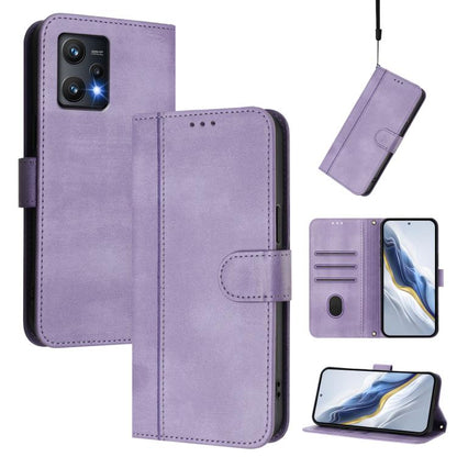 Line Splicing Buckle Retro Leather Phone Case, For Realme GT3 5G / GT Neo 5 240W, For Realme 10 Pro 5G, For Realme 10 Pro+ 5G, For Realme 10 4G Global, For Realme C30 4G / C30s / Narzo 50i Prime, For Realme GT Neo 3T, For Realme 9 Pro+ 5G / 9 4G Global...