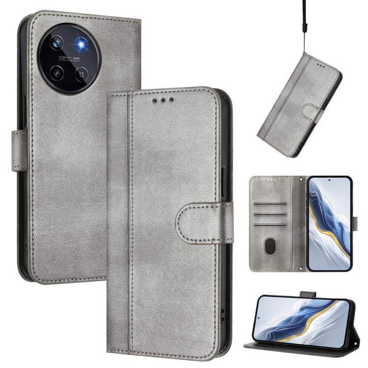 Line Splicing Buckle Retro Leather Phone Case, For Realme C67 4G / 12 Lite 4G Global, For Realme 12 Pro 5G / 12 Pro+ 5G Global, For Realme C53 4G Global / C51 4G, For Realme 11 5G Global / C67 5G India, For Realme 11 4G Global, For Realme GT5 240W / GT...