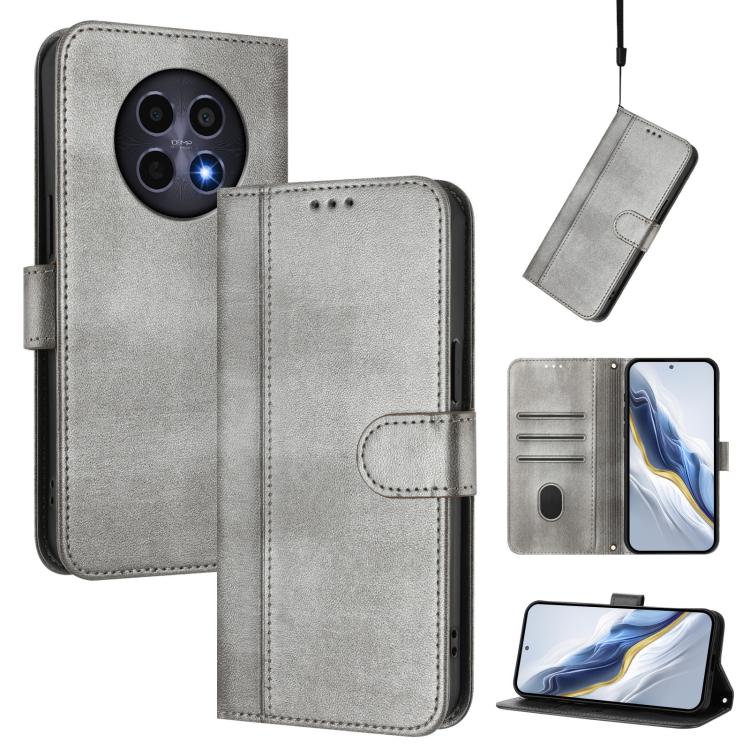 Line Splicing Buckle Retro Leather Phone Case, For Realme 14 Pro+ 5G, For Realme C75 4G / 14x 5G Global, For Realme GT 7 Pro / GT7 Pro Racing, For Realme C63 5G Global, For Realme 12 5G / 12x 5G / C65 5G Global, For Realme 13 4G / 12 4G / P1 5G Global ...