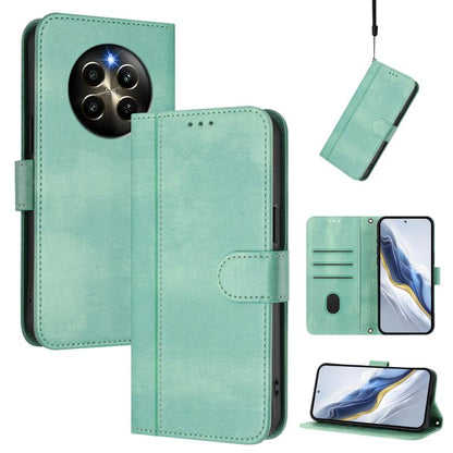 Line Splicing Buckle Retro Leather Phone Case, For Realme C67 4G / 12 Lite 4G Global, For Realme 12 Pro 5G / 12 Pro+ 5G Global, For Realme C53 4G Global / C51 4G, For Realme 11 5G Global / C67 5G India, For Realme 11 4G Global, For Realme GT5 240W / GT...