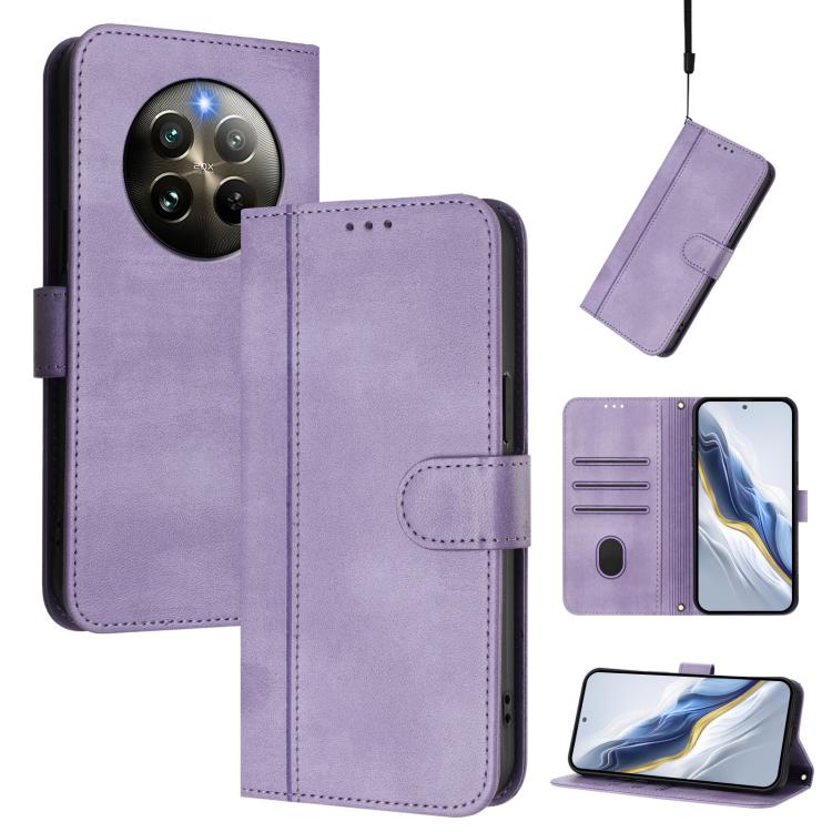 Line Splicing Buckle Retro Leather Phone Case, For Realme 14 Pro+ 5G, For Realme C75 4G / 14x 5G Global, For Realme GT 7 Pro / GT7 Pro Racing, For Realme C63 5G Global, For Realme 12 5G / 12x 5G / C65 5G Global, For Realme 13 4G / 12 4G / P1 5G Global ...