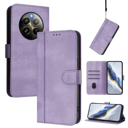 Line Splicing Buckle Retro Leather Phone Case, For Realme 14 Pro+ 5G, For Realme C75 4G / 14x 5G Global, For Realme GT 7 Pro / GT7 Pro Racing, For Realme C63 5G Global, For Realme 12 5G / 12x 5G / C65 5G Global, For Realme 13 4G / 12 4G / P1 5G Global ...