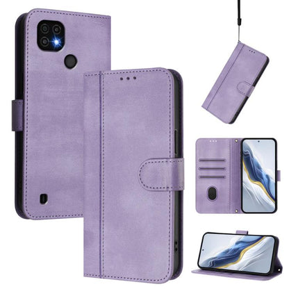 Line Splicing Buckle Retro Leather Phone Case, For Realme GT3 5G / GT Neo 5 240W, For Realme 10 Pro 5G, For Realme 10 Pro+ 5G, For Realme 10 4G Global, For Realme C30 4G / C30s / Narzo 50i Prime, For Realme GT Neo 3T, For Realme 9 Pro+ 5G / 9 4G Global...