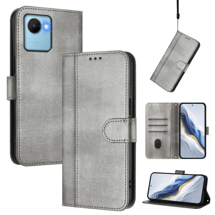 Line Splicing Buckle Retro Leather Phone Case, For Realme GT3 5G / GT Neo 5 240W, For Realme 10 Pro 5G, For Realme 10 Pro+ 5G, For Realme 10 4G Global, For Realme C30 4G / C30s / Narzo 50i Prime, For Realme GT Neo 3T, For Realme 9 Pro+ 5G / 9 4G Global...