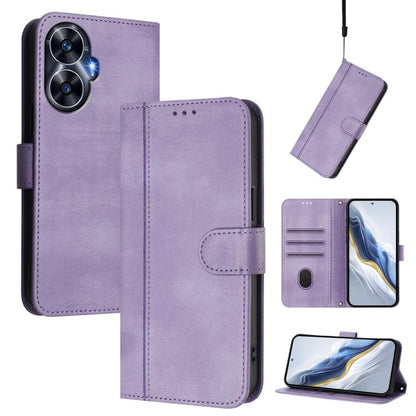 Line Splicing Buckle Retro Leather Phone Case, For Realme C67 4G / 12 Lite 4G Global, For Realme 12 Pro 5G / 12 Pro+ 5G Global, For Realme C53 4G Global / C51 4G, For Realme 11 5G Global / C67 5G India, For Realme 11 4G Global, For Realme GT5 240W / GT...