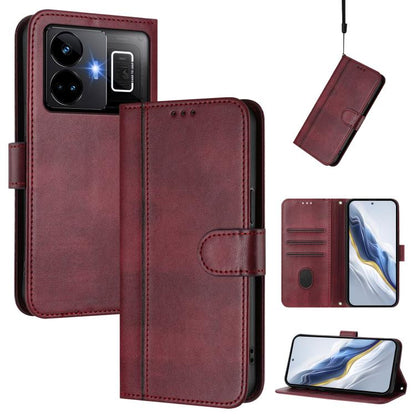 Line Splicing Buckle Retro Leather Phone Case, For Realme GT3 5G / GT Neo 5 240W, For Realme 10 Pro 5G, For Realme 10 Pro+ 5G, For Realme 10 4G Global, For Realme C30 4G / C30s / Narzo 50i Prime, For Realme GT Neo 3T, For Realme 9 Pro+ 5G / 9 4G Global...